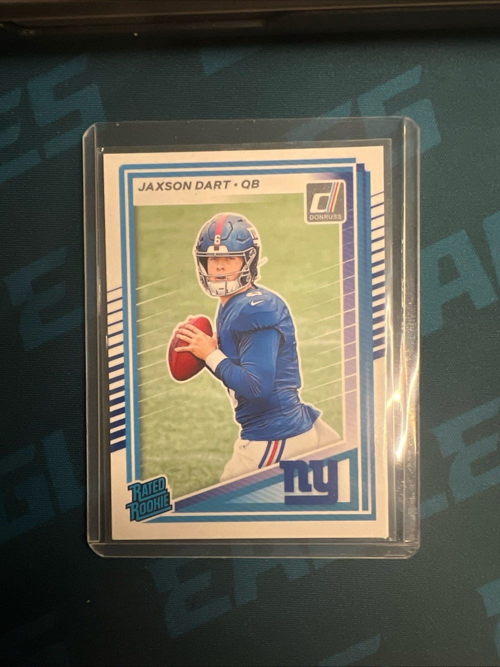 Panini Jaxson Dart Football Card - Blue/White